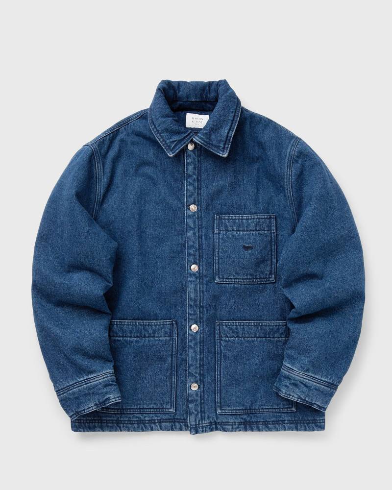 Maison Kitsune PADDED WORKWEAR JACKET men Denim Jackets blue in Größe:L von Maison Kitsune