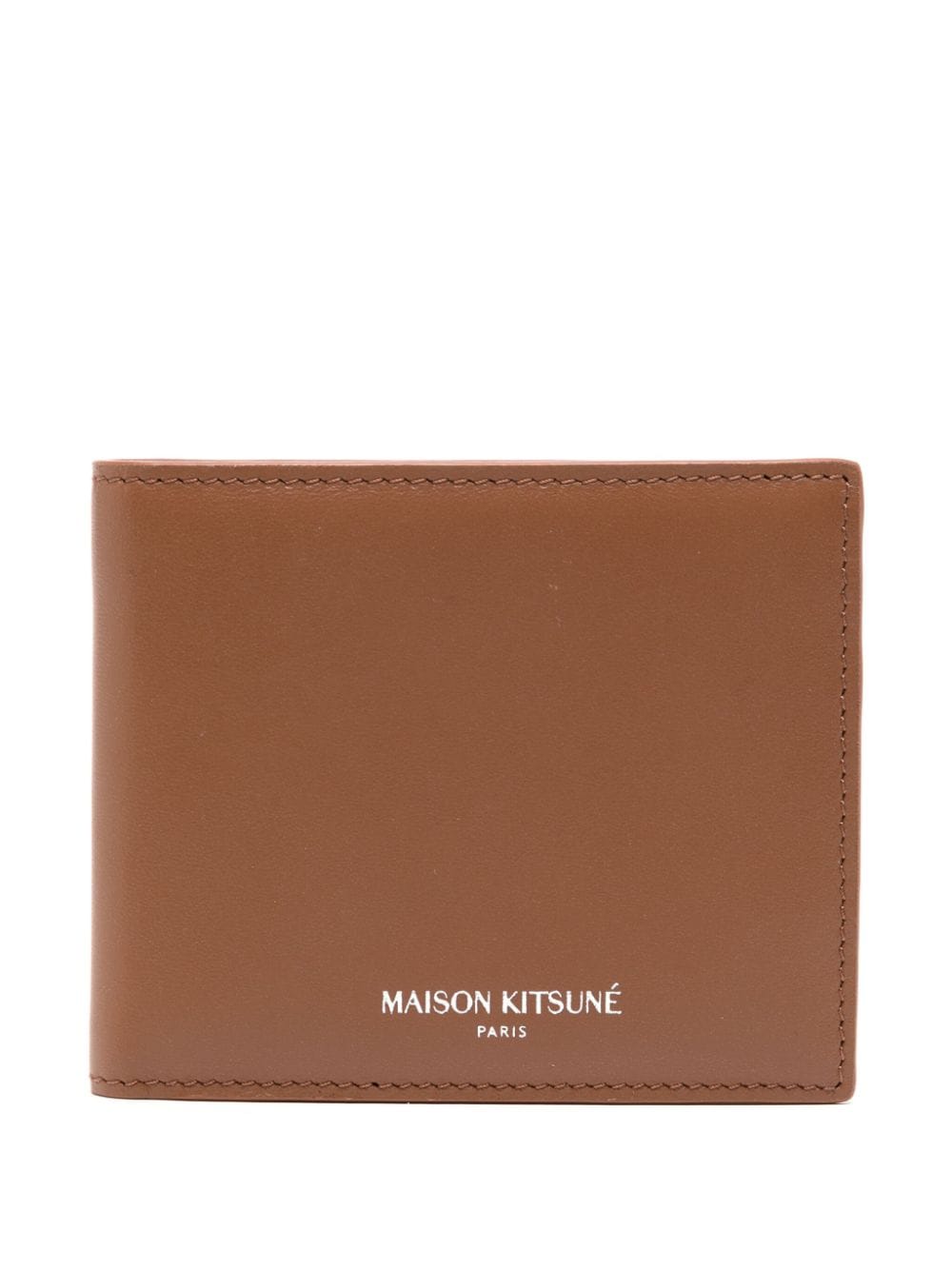 Maison Kitsuné Portemonnaie mit Logo-Print - Braun von Maison Kitsuné