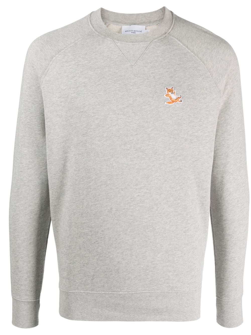 Maison Kitsuné Sweatshirt mit Chillax Fox-Patch - Grau von Maison Kitsuné