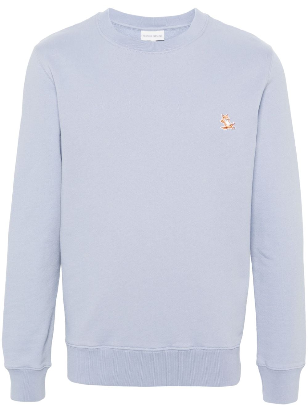 Maison Kitsuné Sweatshirt mit Fuchs-Patch - Blau von Maison Kitsuné