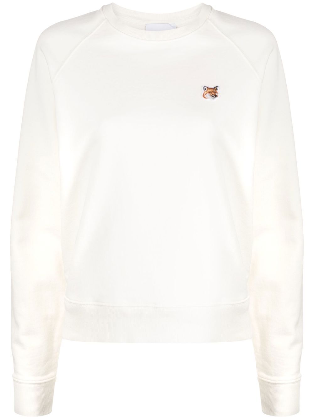 Maison Kitsuné Sweatshirt mit Fuchs-Patch - Nude von Maison Kitsuné