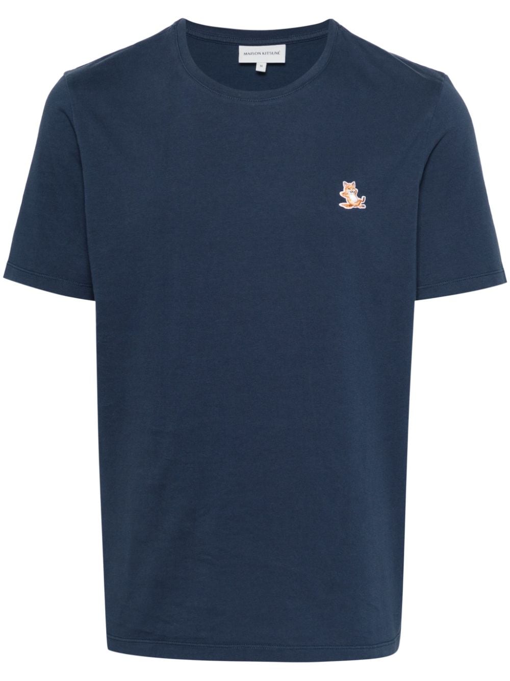 Maison Kitsuné T-Shirt mit Chillax Fox-Applikation - Blau von Maison Kitsuné