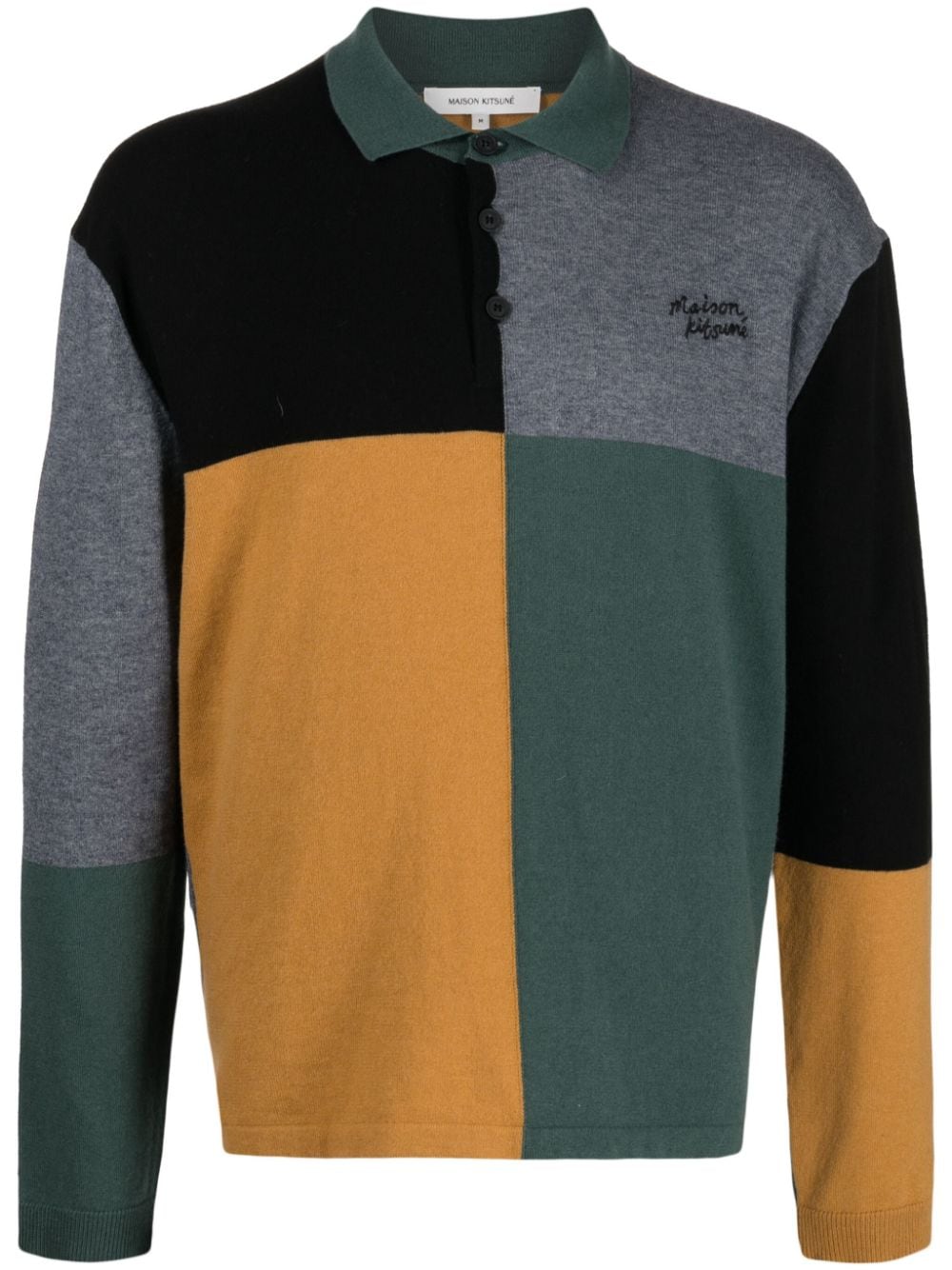 Maison Kitsuné Pullover mit Polokragen - Grün von Maison Kitsuné