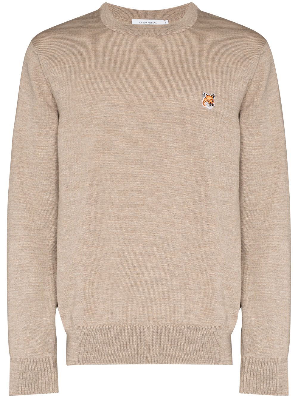 Maison Kitsuné Pullover mit Rundhalsausschnitt - Nude von Maison Kitsuné