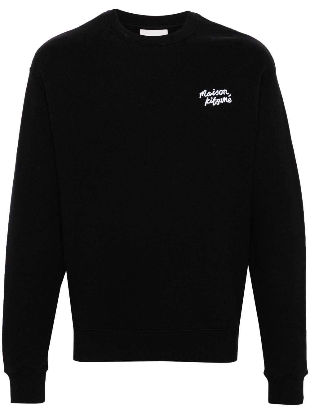 Maison Kitsuné Sweatshirt mit Logo-Stickerei - Schwarz von Maison Kitsuné