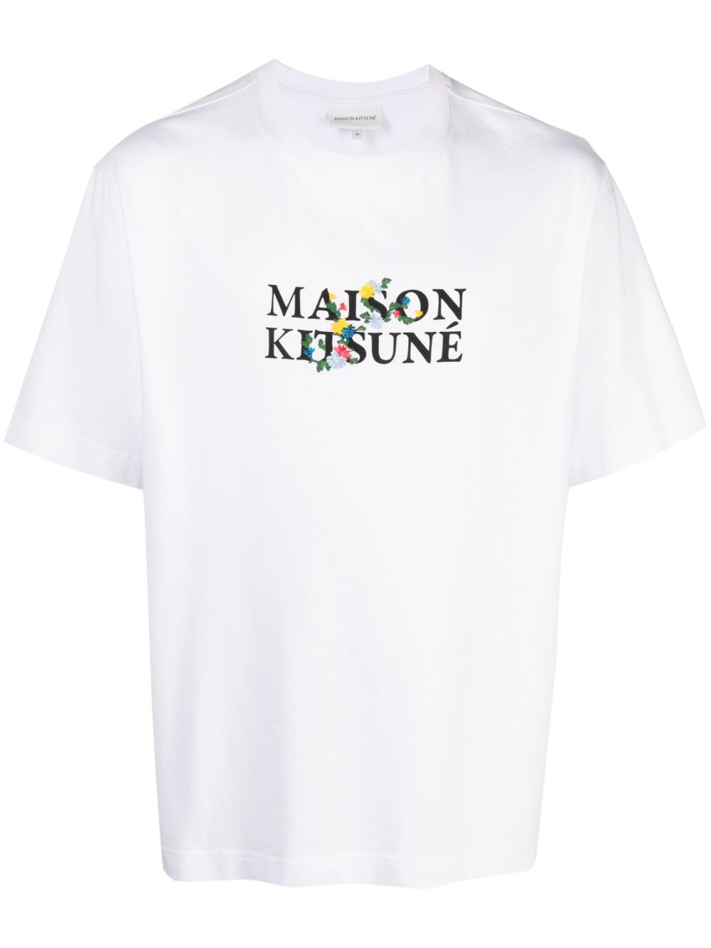 Maison Kitsuné T-Shirt mit Logo-Print - Weiß von Maison Kitsuné