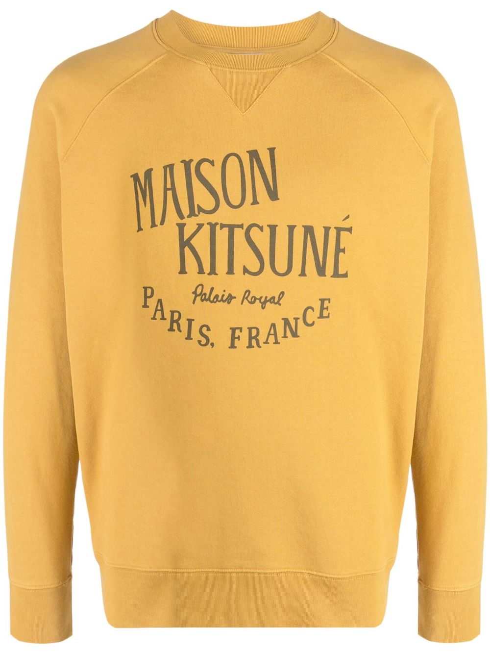 Maison Kitsuné Sweatshirt mit Logo-Print - Gelb von Maison Kitsuné