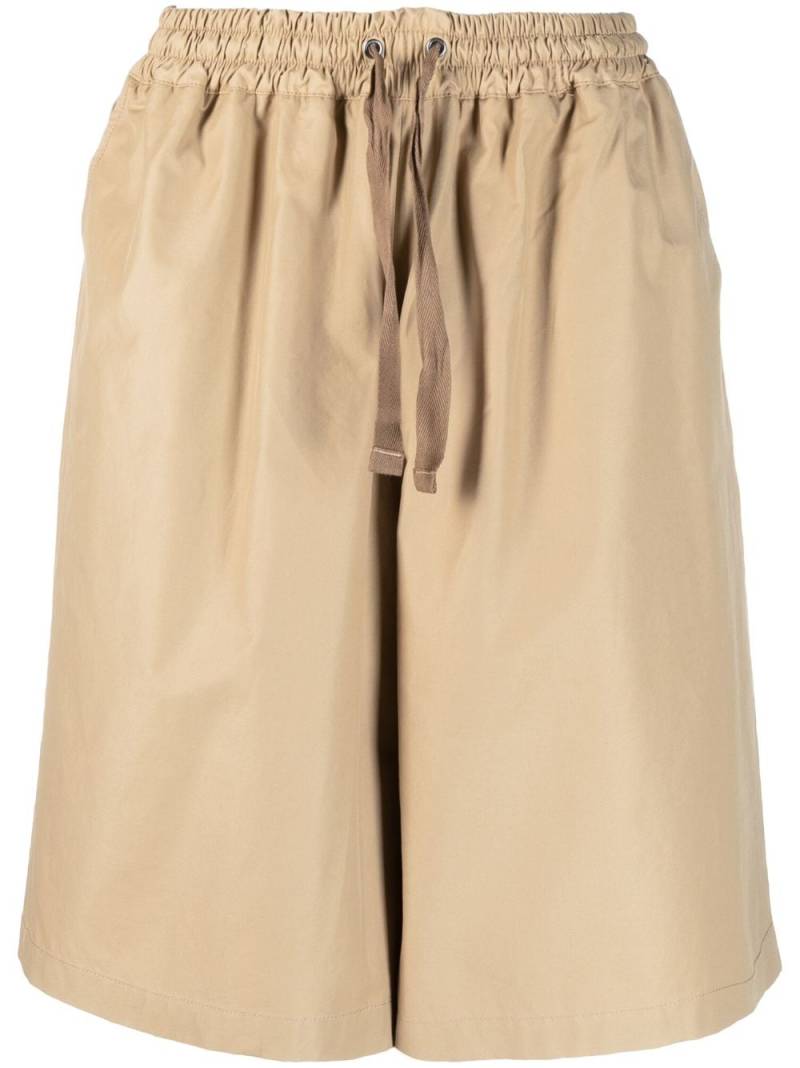 Maison Kitsuné Weite Shorts mit Kordelzug - Nude von Maison Kitsuné