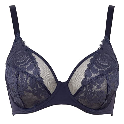 Maison Lejaby Damen Ikat Blume BH, Marineblau, 65G von Maison Lejaby