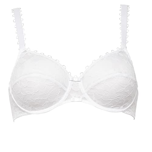 Maison Lejaby Damen Miss Top BH, Halbtransparent, Blanc, XXL von Maison Lejaby