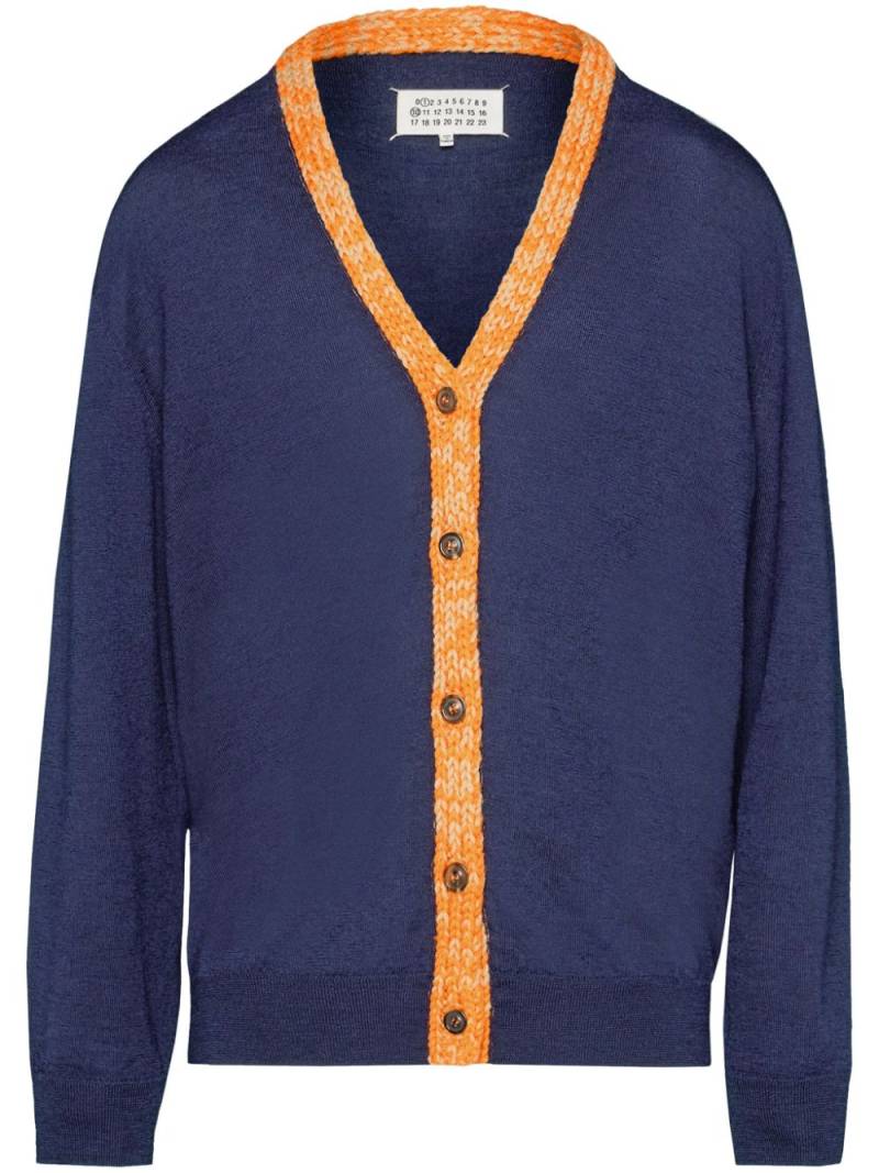 Maison Margiela Cardigan aus recycelter Wolle - Blau von Maison Margiela