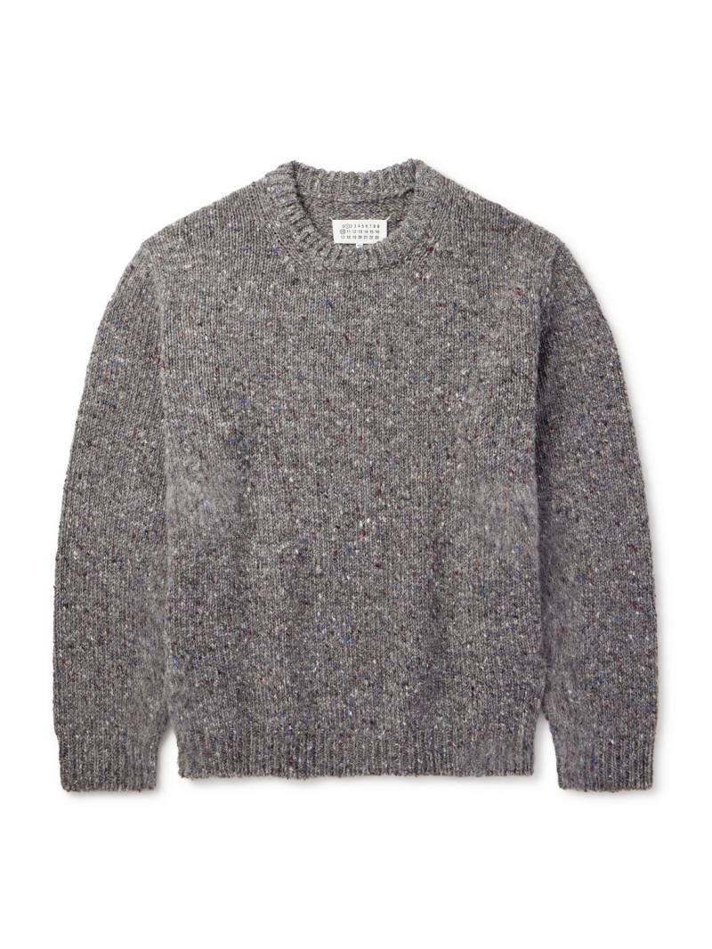 Maison Margiela - Distressed Wool Sweater - Men - Gray - S von Maison Margiela