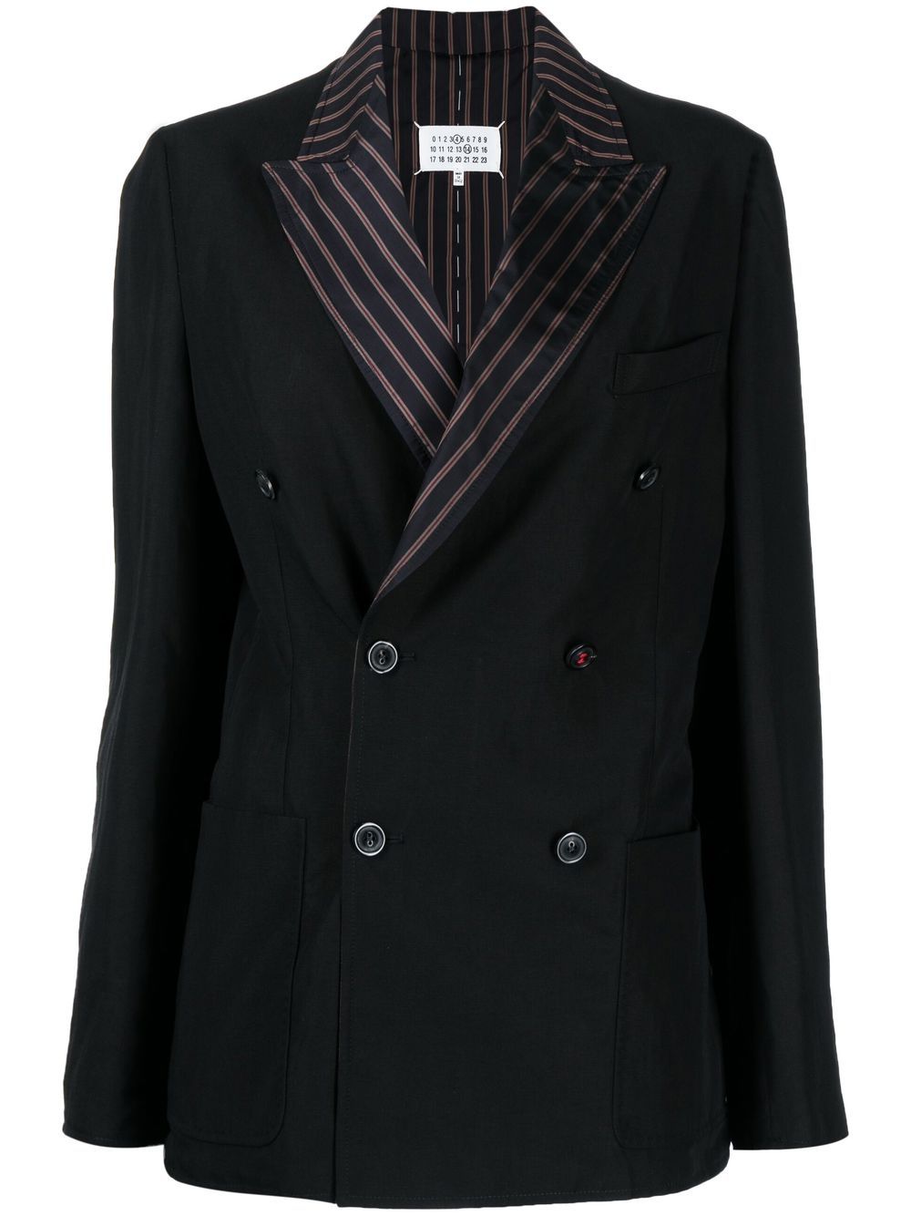 Maison Margiela Gestreifter Blazer - Schwarz von Maison Margiela