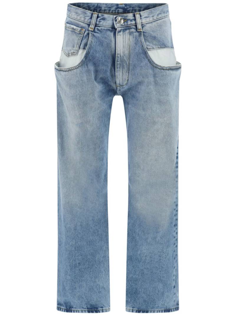 Maison Margiela Gerade Jeans mit Kontrasttaschen - Blau von Maison Margiela