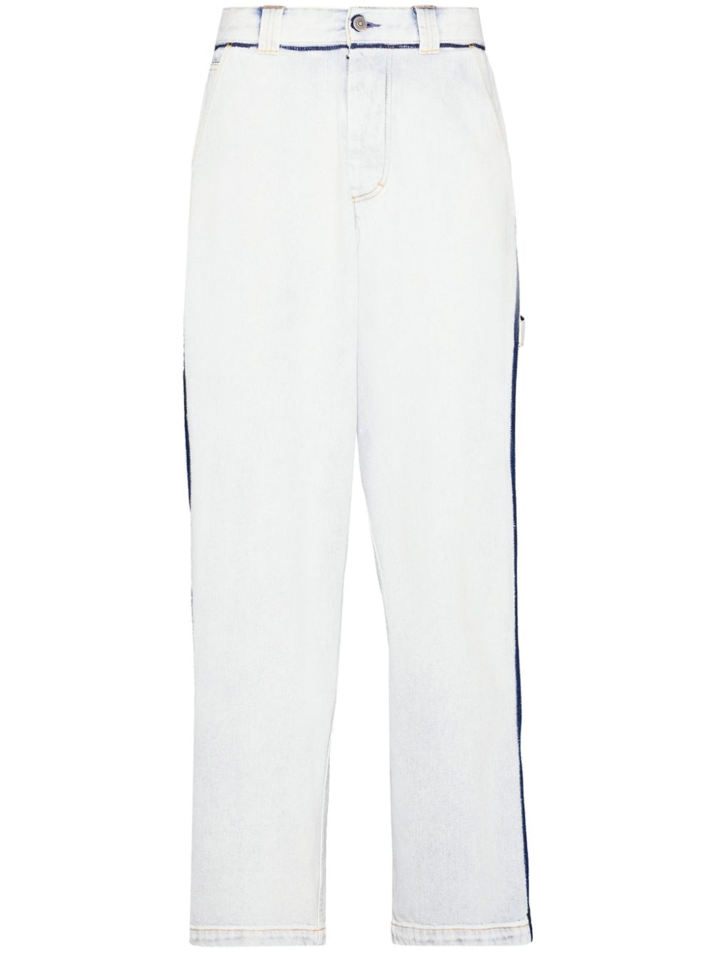 Maison Margiela Halbhohe Jeans mit weitem Bein - Blau von Maison Margiela