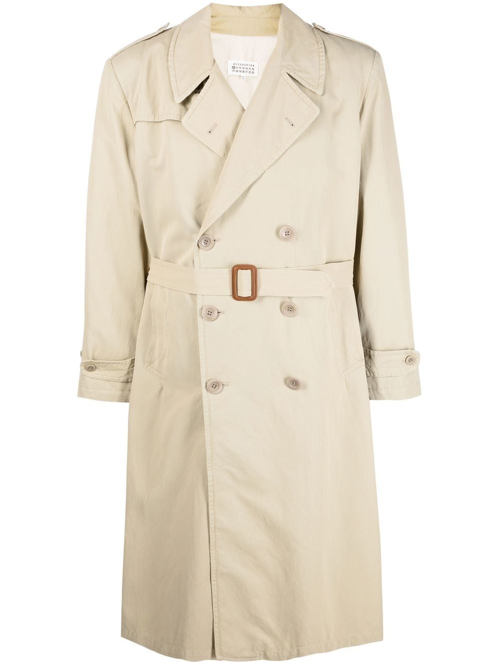 Maison Margiela Mittellanger Trenchcoat - Nude von Maison Margiela