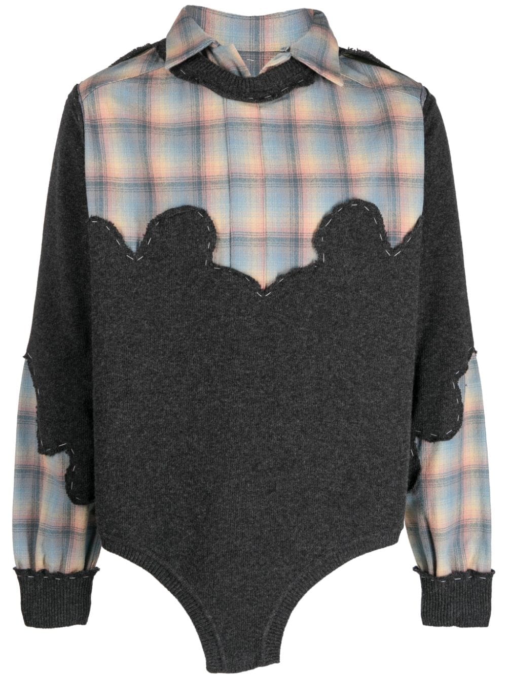 Maison Margiela x Pendleton Pullover mit Passe - Grau von Maison Margiela