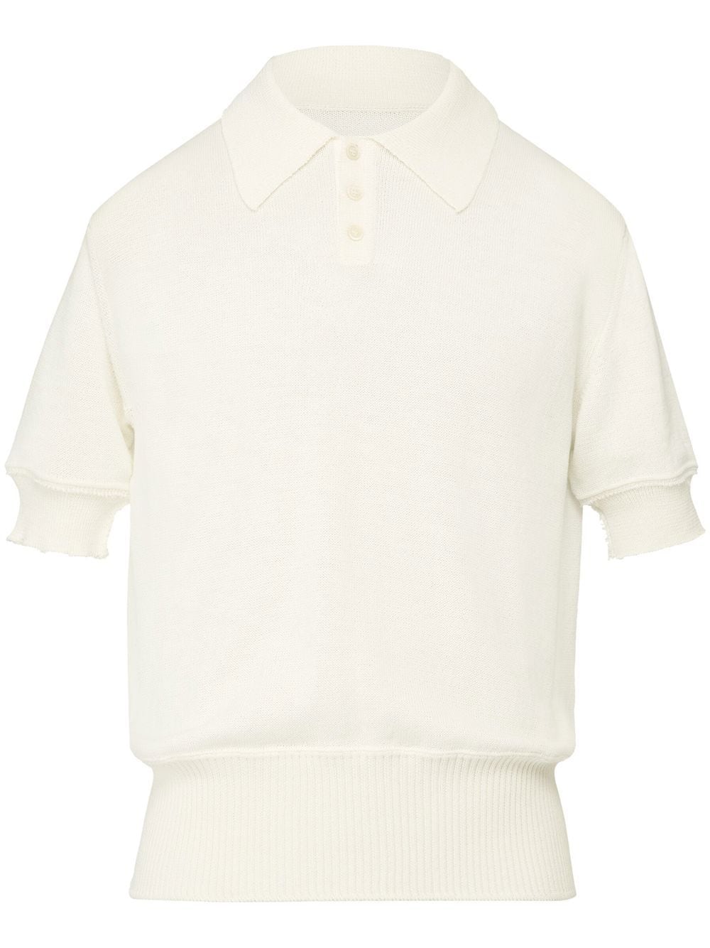 Maison Margiela Gestricktes Poloshirt - Nude von Maison Margiela