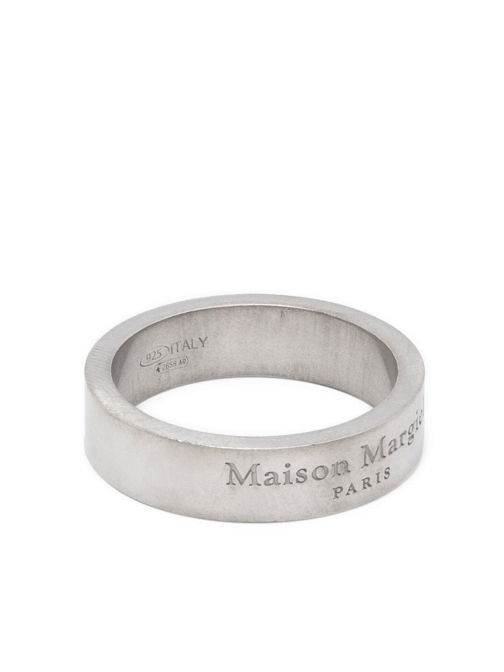 Maison Margiela Ring mit Logo-Gravur - Silber von Maison Margiela