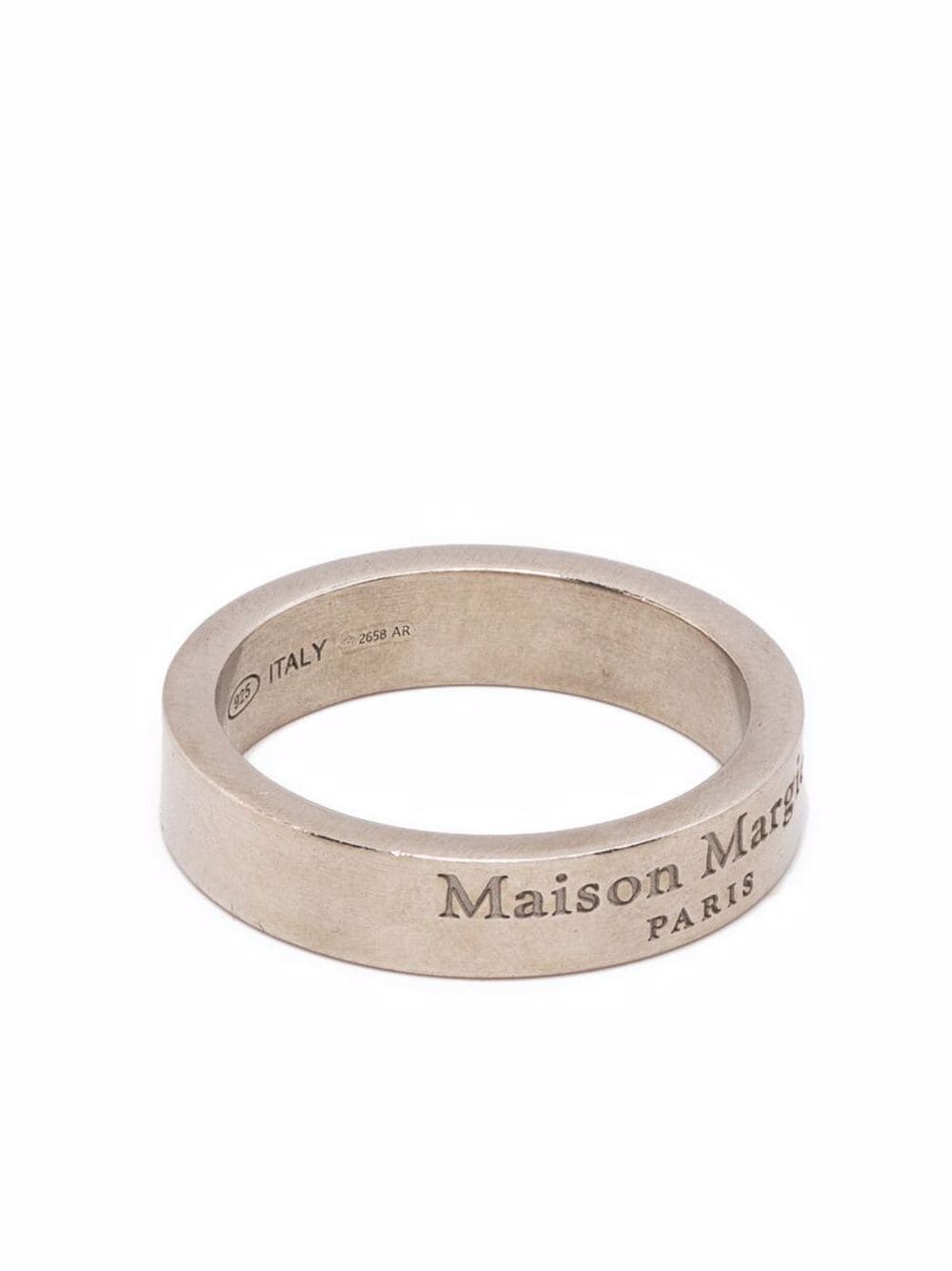 Maison Margiela Mittelgroßer Ring mit Gravur - Silber von Maison Margiela