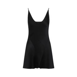 Maison Margiela Schwarzer Viskose-overall Mit Signature-nähten von Maison Margiela