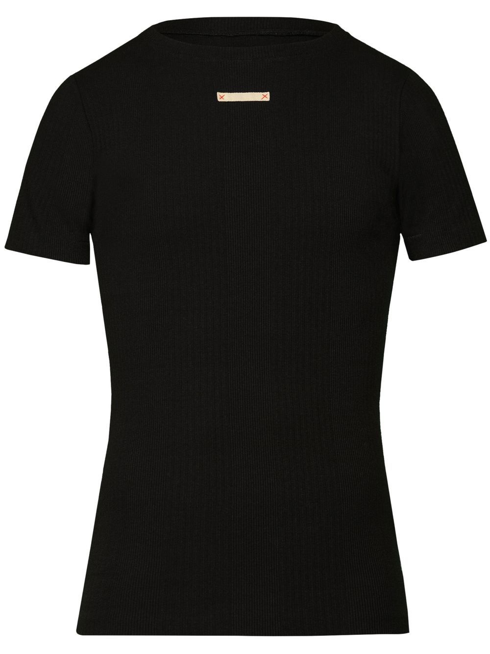 Maison Margiela Fancy T-Shirt aus geripptem Strick - Schwarz von Maison Margiela