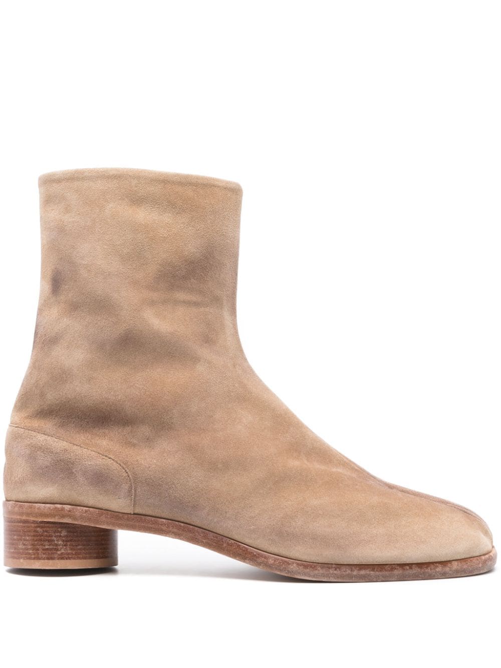 Maison Margiela Stiefel aus Wildleder mit Tabi-Kappe 50mm - Nude von Maison Margiela