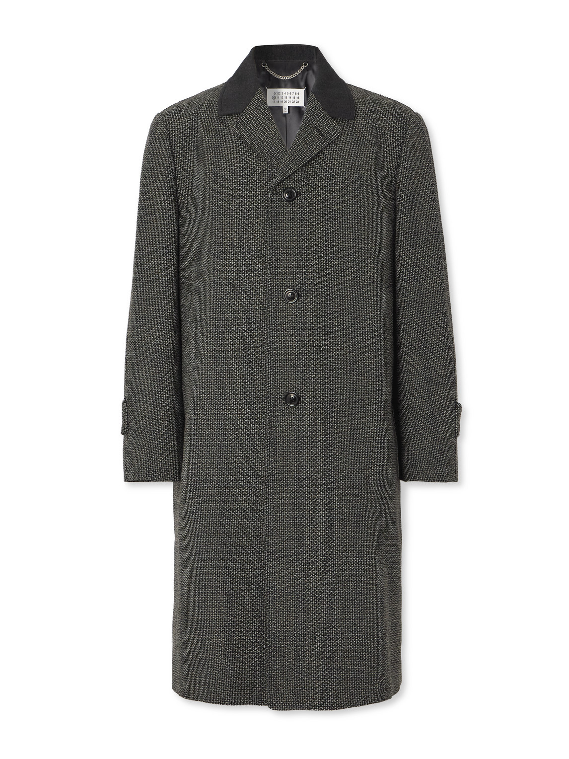 Maison Margiela - Virgin Wool-Blend Tweed Coat - Men - Gray - IT 48 von Maison Margiela