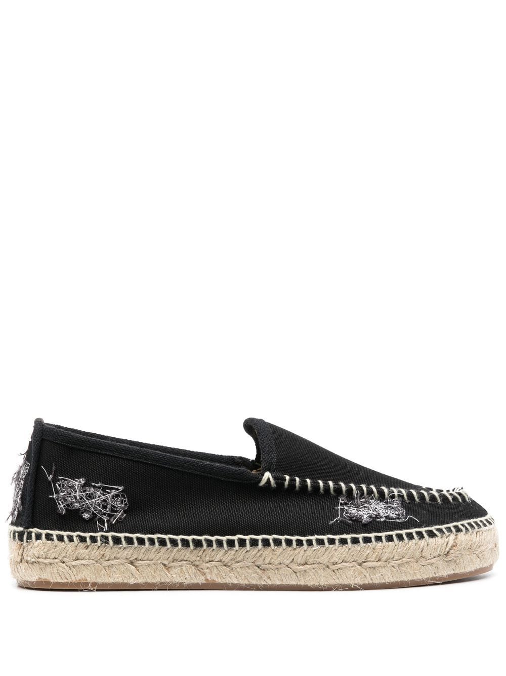 Maison Margiela Bestickte Espadrilles aus Canvas - Schwarz von Maison Margiela