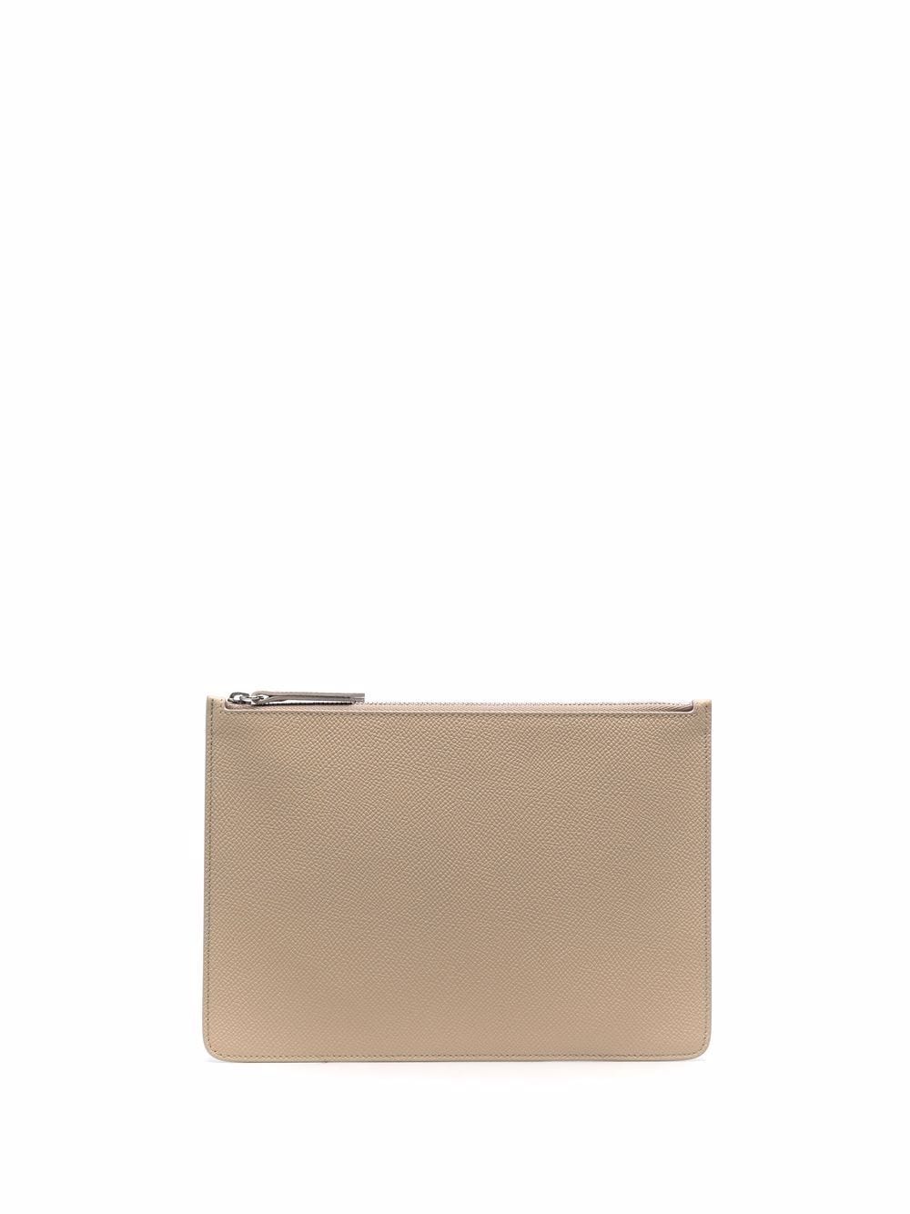 Maison Margiela Clutch mit Ziernähten - Nude von Maison Margiela