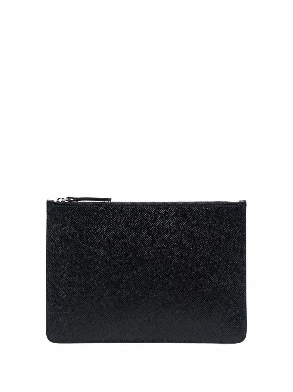 Maison Margiela Clutch mit Ziernähten - Schwarz von Maison Margiela