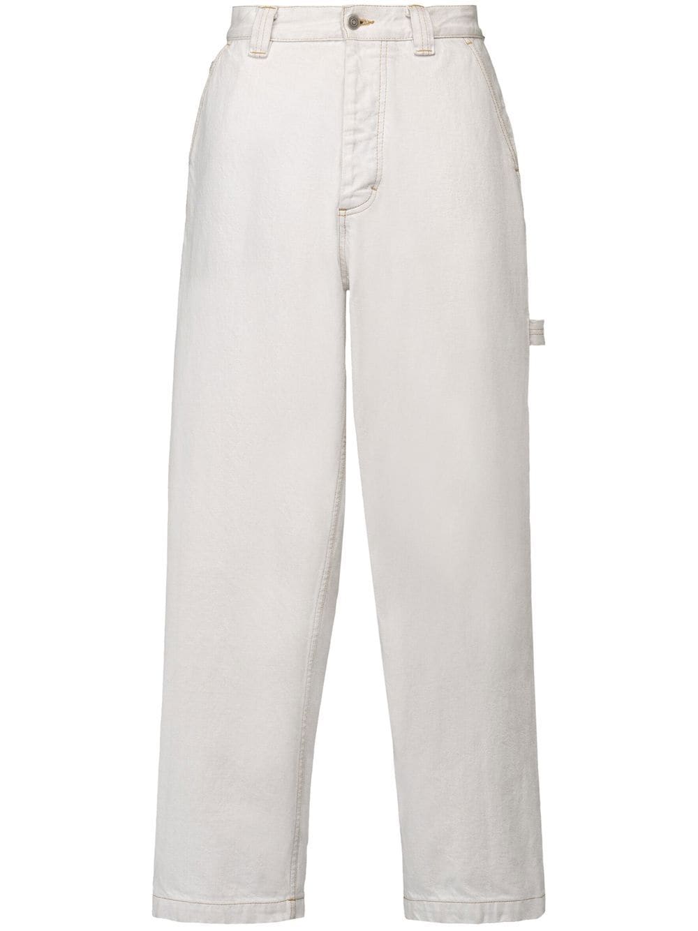 Maison Margiela Straight-Leg-Jeans mit hohem Bund - Weiß von Maison Margiela