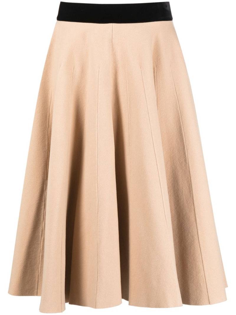 Maison Margiela High-Waist-Maxirock mit Falten - Nude von Maison Margiela