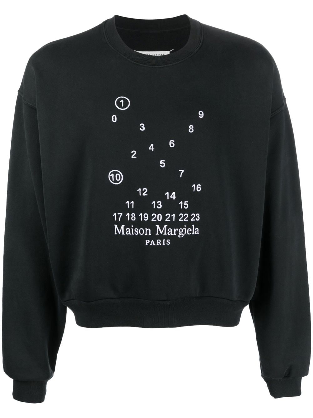 Maison Margiela Sweatshirt mit Logo-Print - Schwarz von Maison Margiela