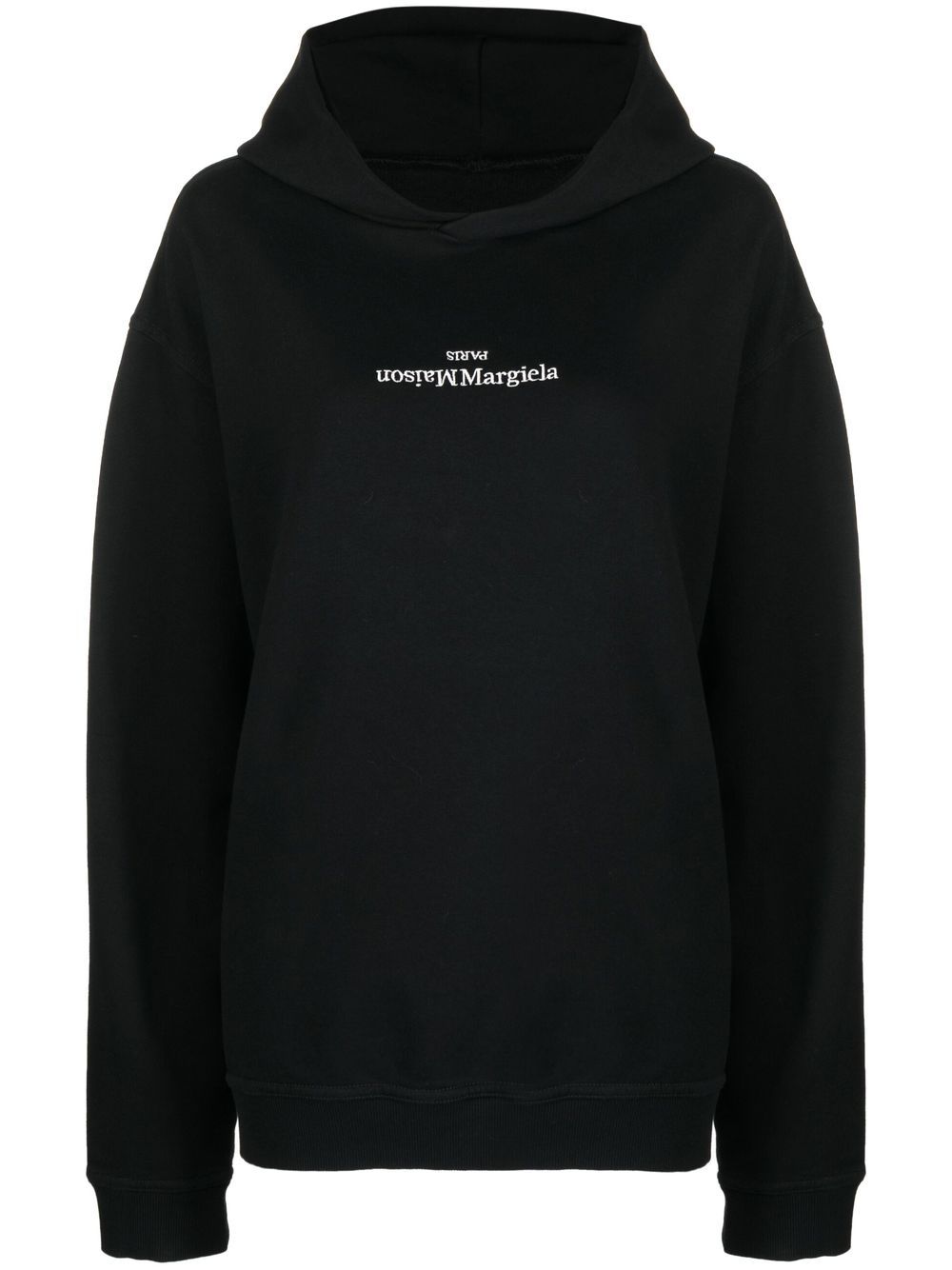 Maison Margiela Hoodie mit Logo-Print - Schwarz von Maison Margiela