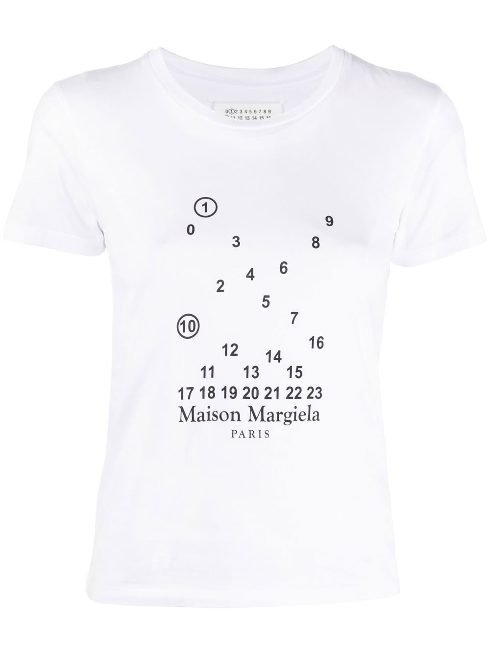 Maison Margiela T-Shirt mit Nummern-Motiv - Weiß von Maison Margiela