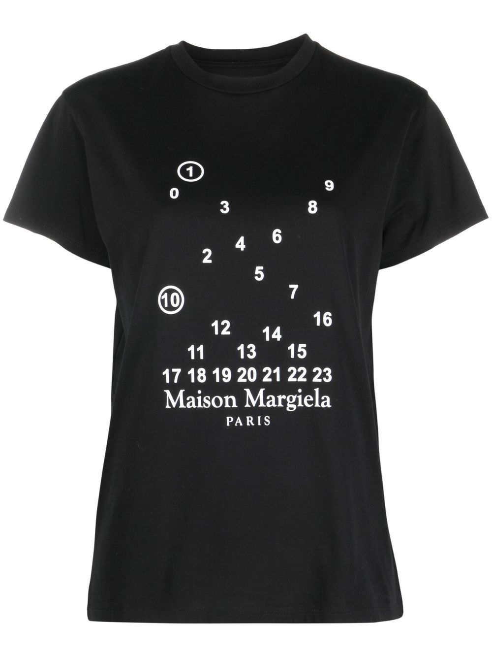 Maison Margiela T-Shirt mit Nummern-Motiv - Schwarz von Maison Margiela