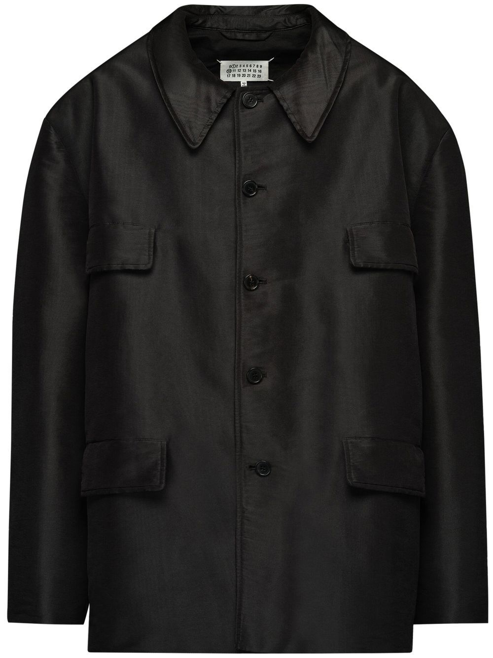 Maison Margiela Einreihiger Blazer mit Moiré-Effekt - Schwarz von Maison Margiela