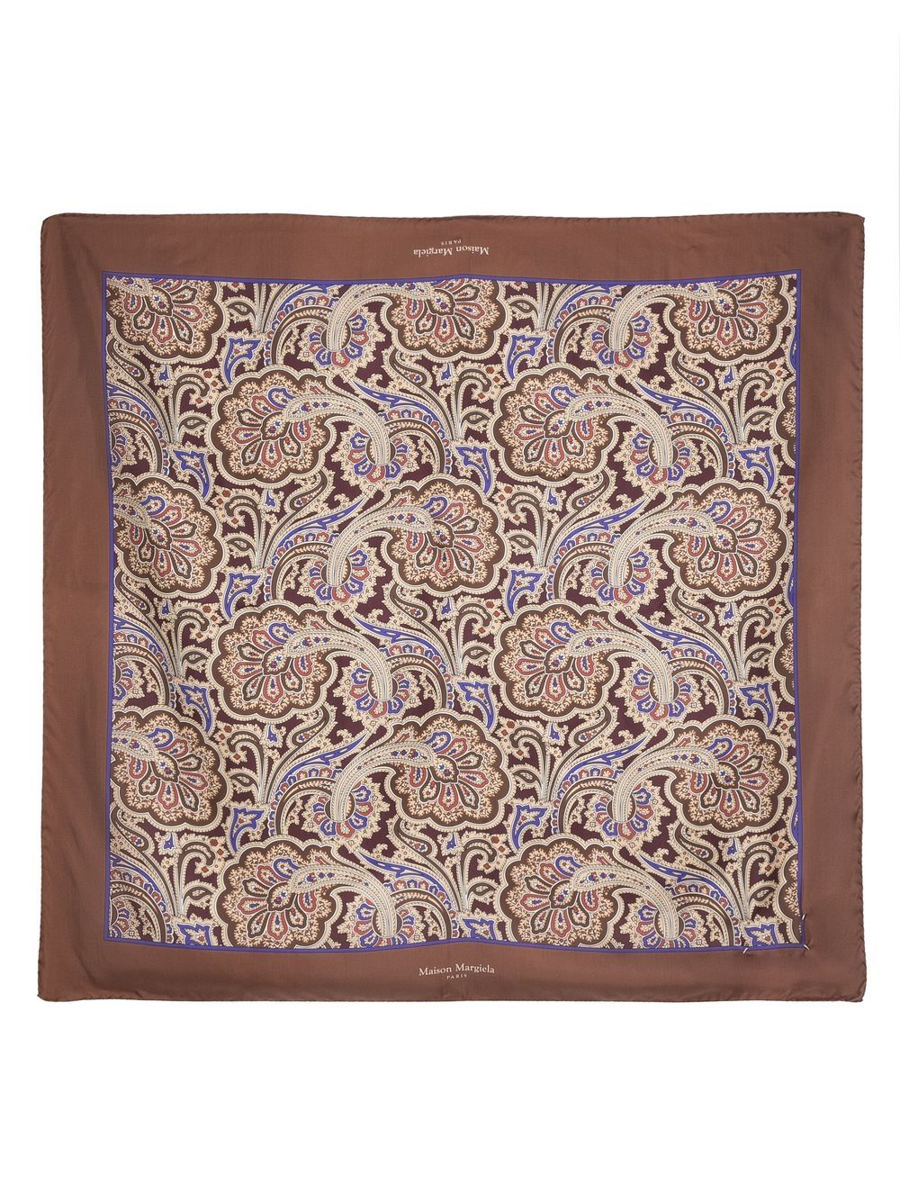 Maison Margiela Seidenschal mit Paisley-Print - Braun von Maison Margiela