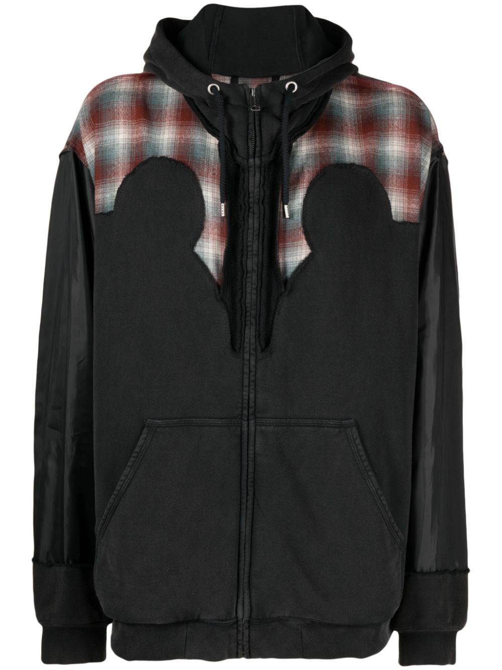 Maison Margiela x Pendleton Kapuzenjacke mit Passe - Schwarz von Maison Margiela