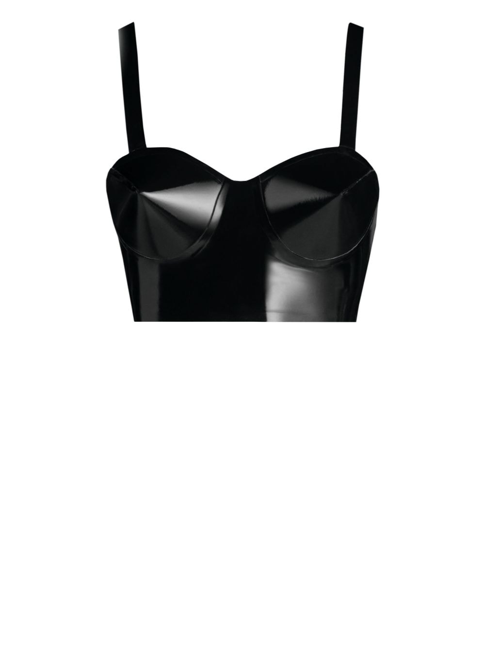 Maison Margiela Balconette-BH aus Latex - Schwarz von Maison Margiela