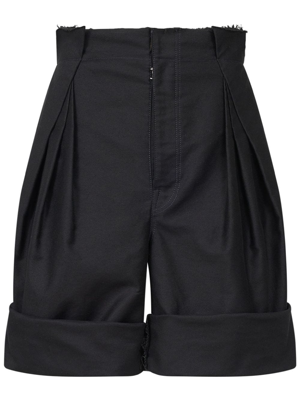 Maison Margiela Shorts mit Faltendetail - Schwarz von Maison Margiela