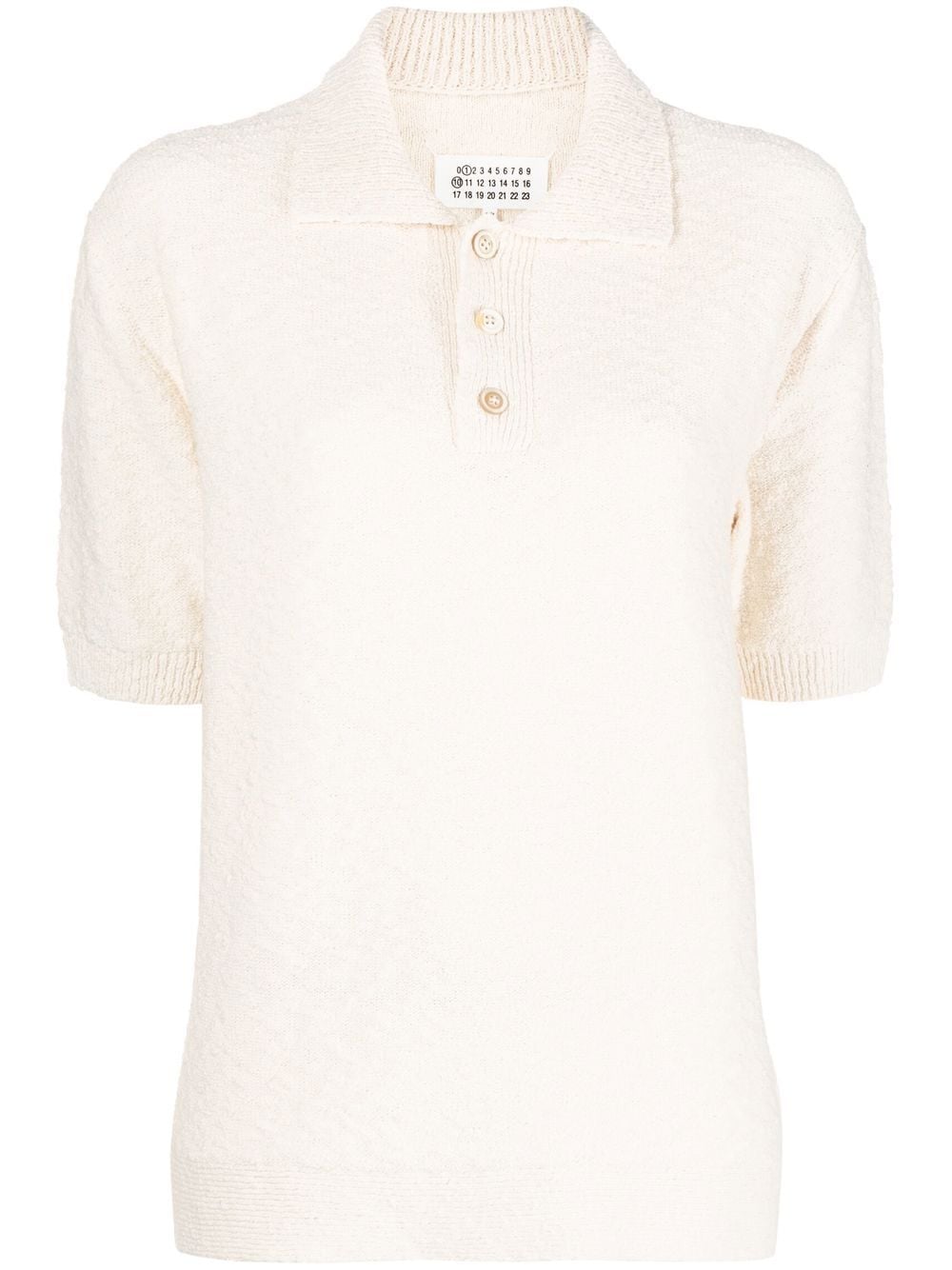 Maison Margiela Gestricktes Nostalgic Poloshirt - Nude von Maison Margiela