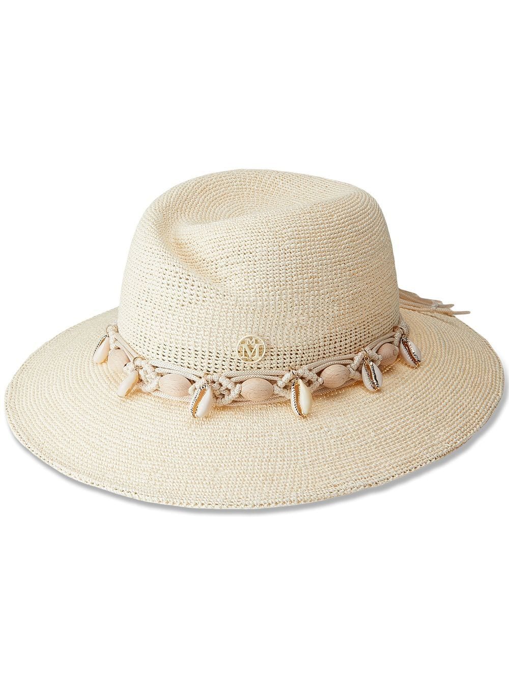 Maison Michel Virginie Fedora aus Stroh - Nude von Maison Michel