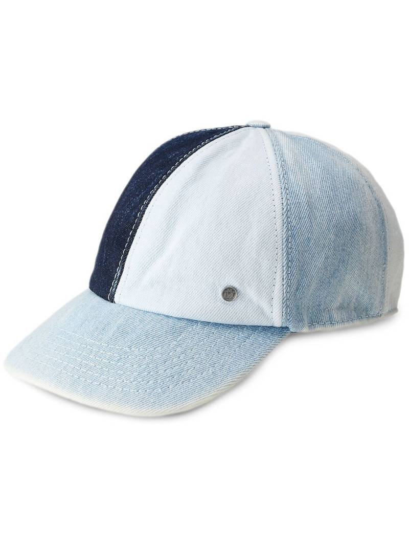 Maison Michel Jeans-Baseballkappe mit Tiger - Blau von Maison Michel