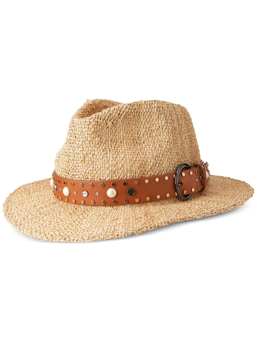 Maison Michel Rico Fedora aus Stroh - Nude von Maison Michel