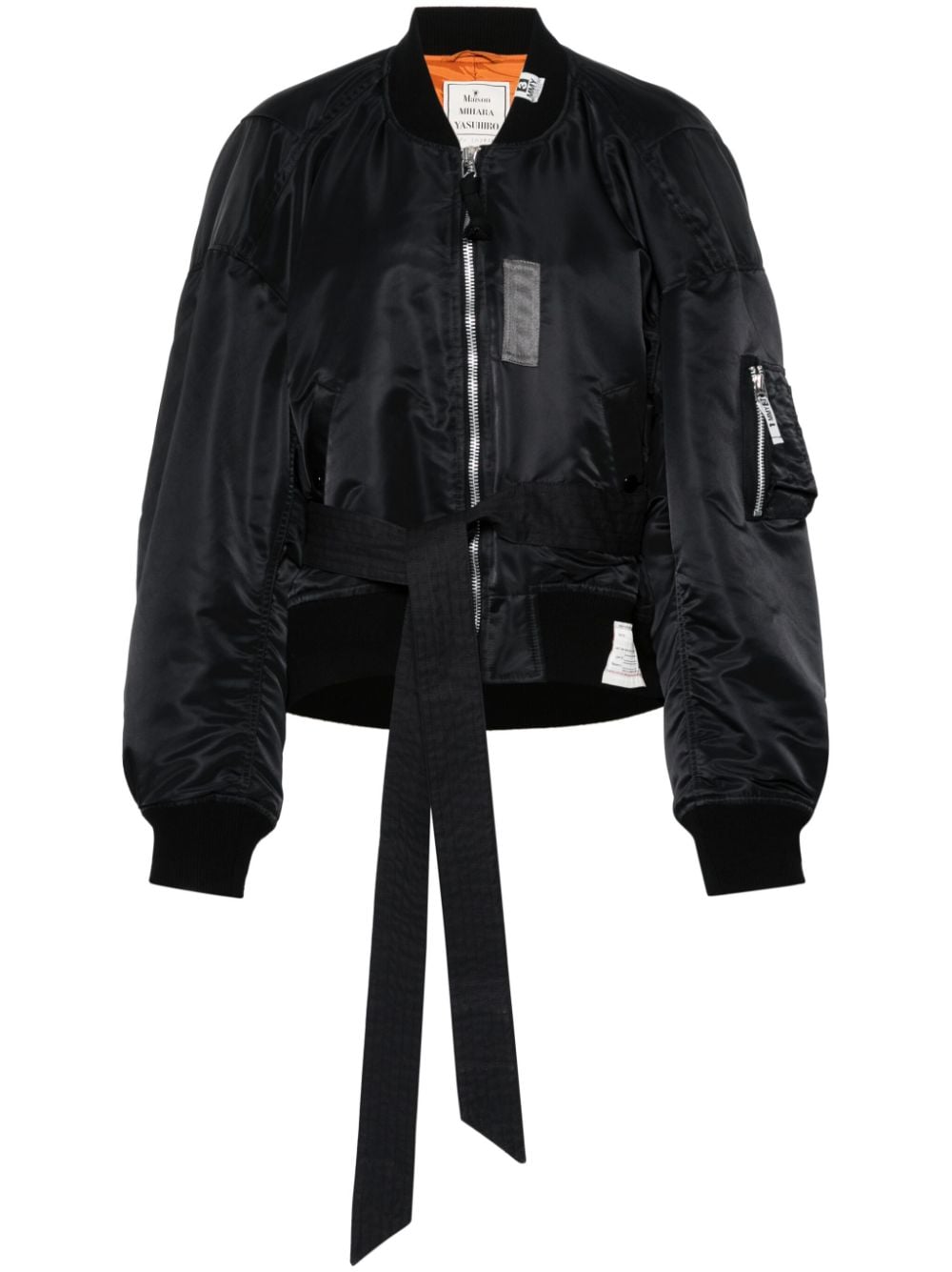 Maison Mihara Yasuhiro Bomberjacke mit Logo-Patch - Schwarz von Maison Mihara Yasuhiro