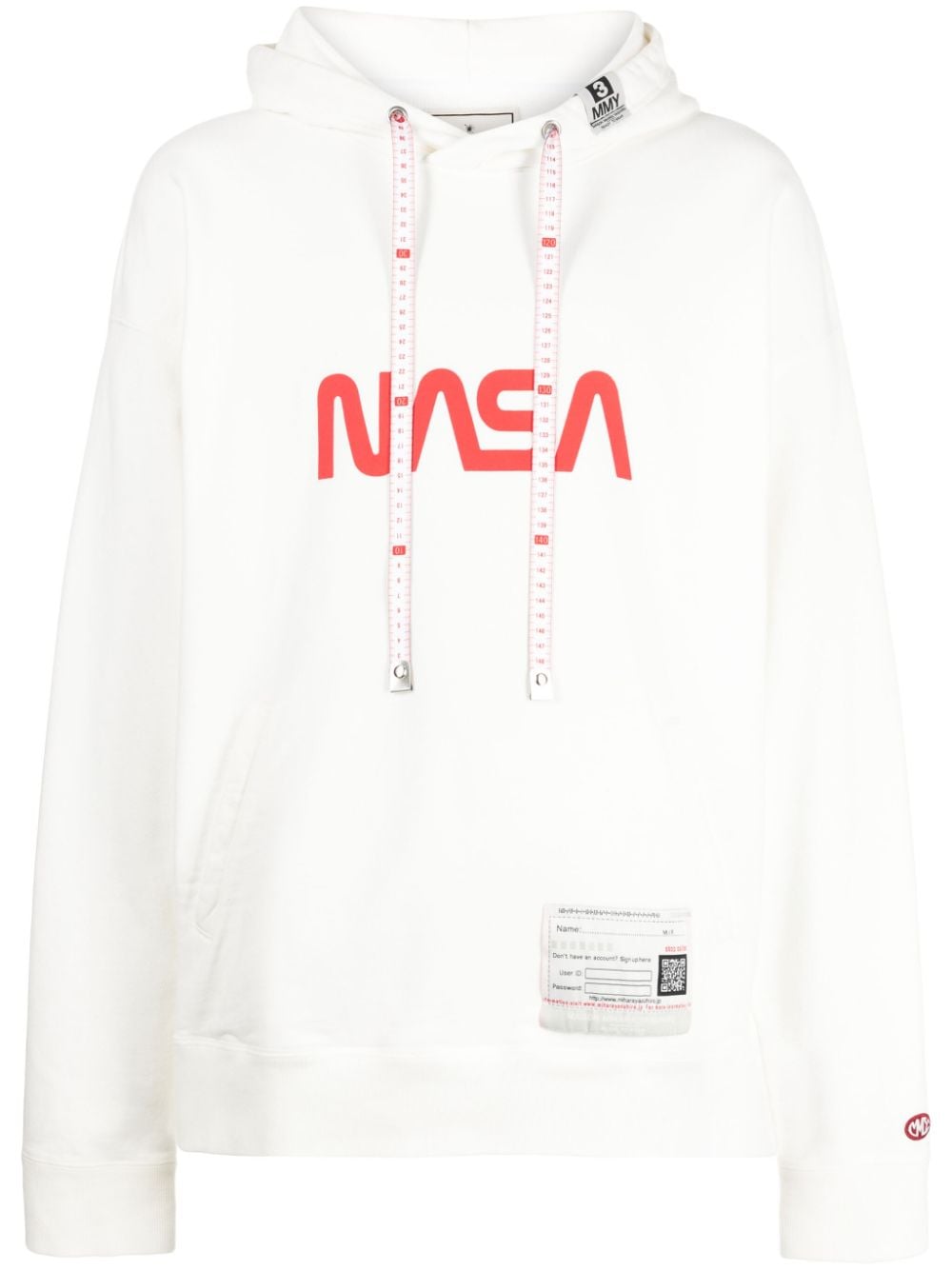 Maison Mihara Yasuhiro Hoodie mit NASA-Print - Weiß von Maison Mihara Yasuhiro