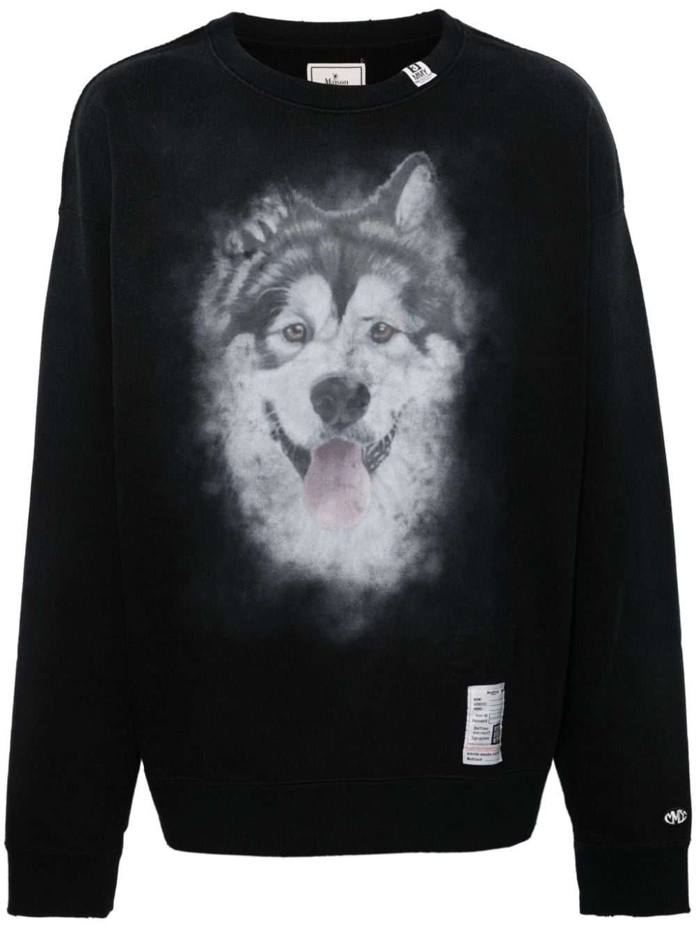 Maison MIHARA YASUHIRO Sweatshirt mit Hunde-Print - Grau von Maison MIHARA YASUHIRO