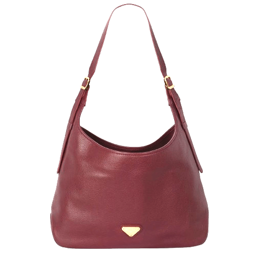 Maison Mollerus - Maison Mollerus Kalbsleder Antique Rot Schultertasche Mendrisio, Gold von Maison Mollerus